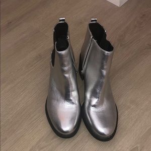 Silver. JC penny boots